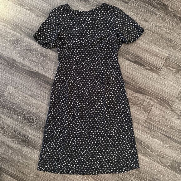 Laura Ashley Vintage Silk Floral Dress - Picture 1 of 12